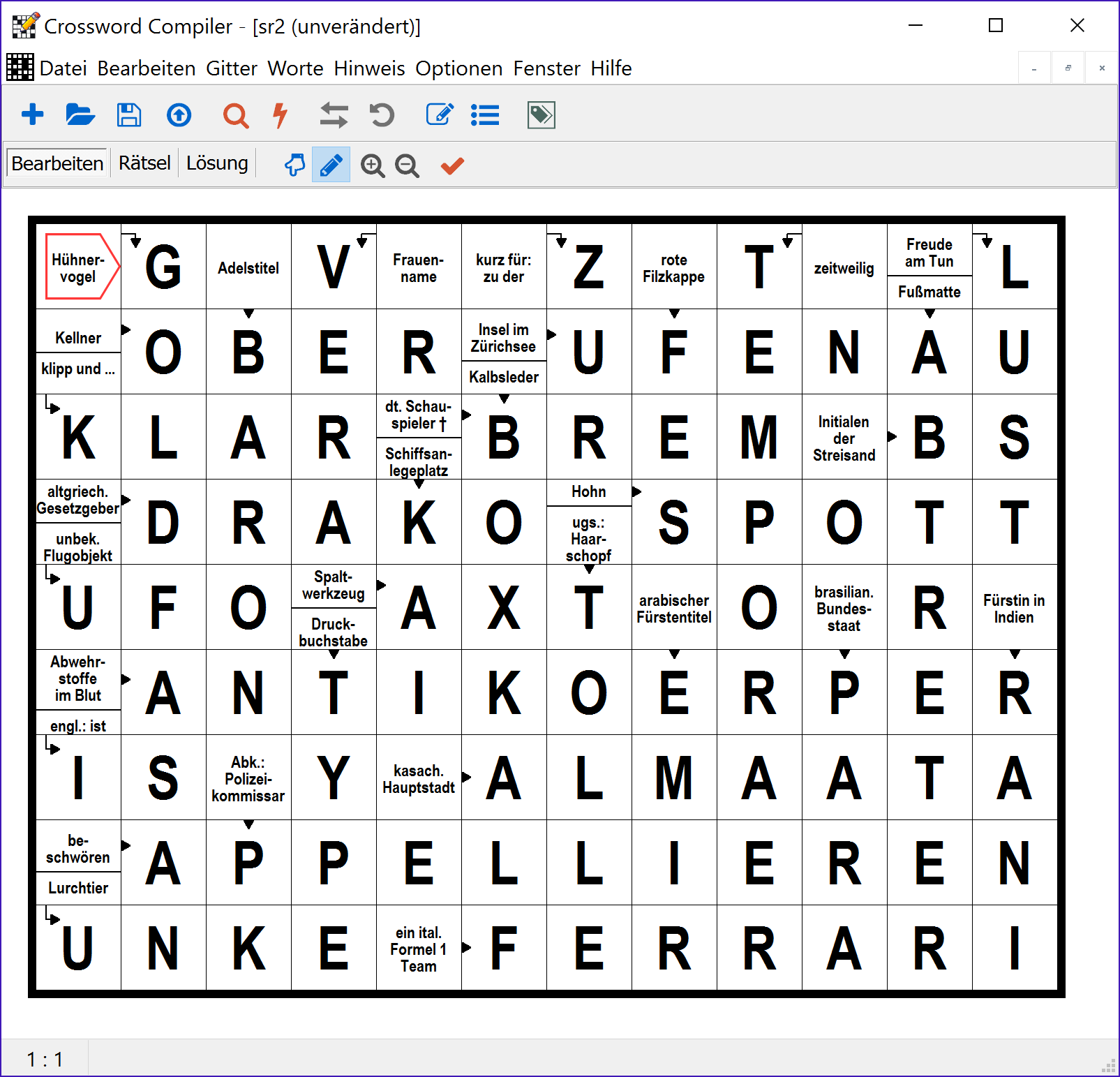 Crossword Compiler: Features