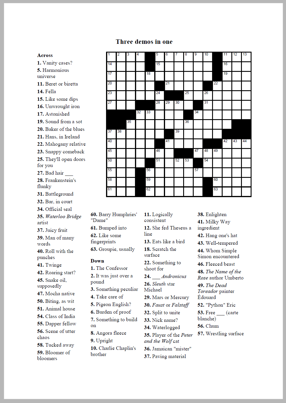 Easy Printable Crossword Puzzles With Answers / Beekeeper Crosswords