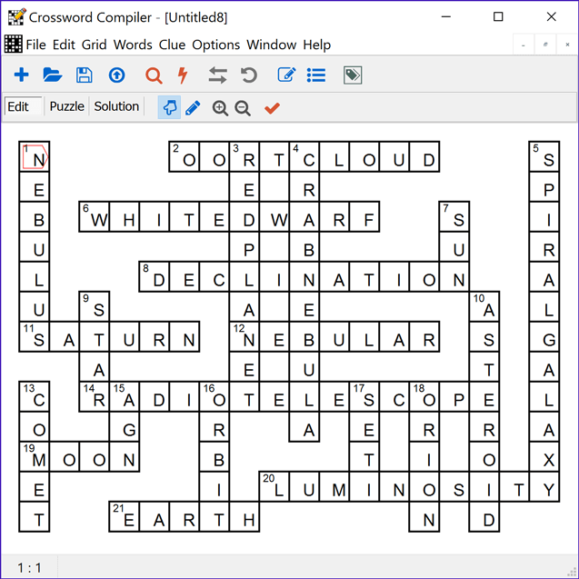 Crossword Compiler Word search and vocabulary puzzles