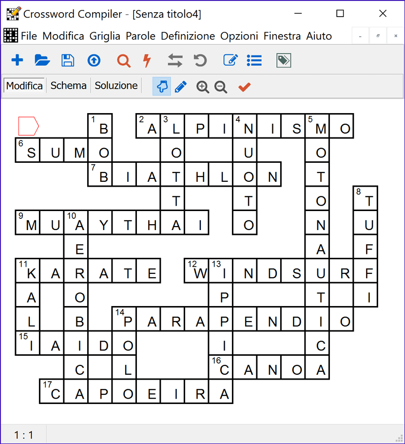 Crossword Compiler Crucipuzzle e crucintarsi